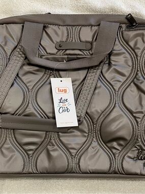 Lug Aviator Carry-All Tote Metallic Pearl NWT